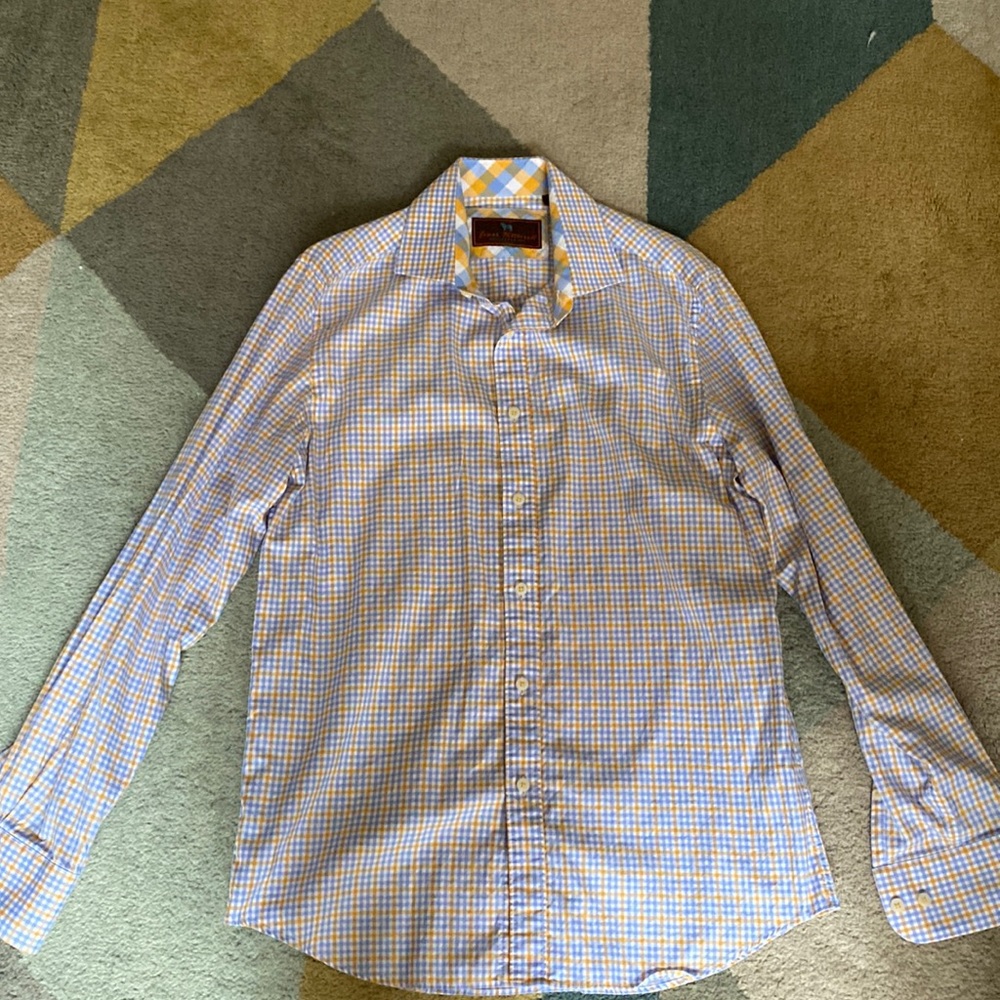 James Tattersall long sleeve dress shirt